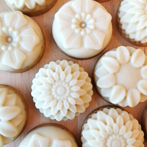Handmade flower soaps